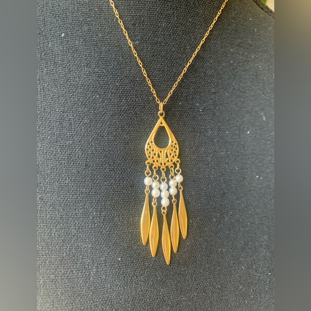 Opal Wind Chime Amulet Necklace